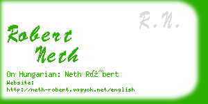 robert neth business card